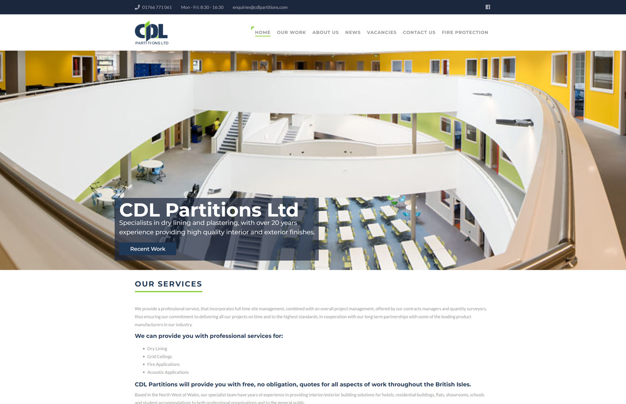 CDL Partitions Dan Anderton web design